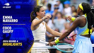 Emma Navarro vs Coco Gauff Highlights  2024 US Open Round 4 [upl. by Phare]