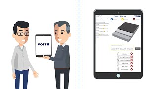 Voith Product Selector für Kalander Walzenbezüge in Papiermaschinen DE [upl. by Nnaeel]