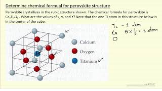 Determine Chemical Formula for Perovskite Structure [upl. by Antonin125]