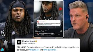 Davante Adams amp The Raiders Reportedly Both Want To Part Ways  Pat McAfee Reacts [upl. by Izak]