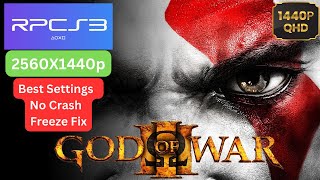 God of War 3 RPCS3 i712700K Best Settings No Crash Freeze Fix  1440P 60FPS [upl. by Ahsinom718]