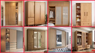 Simple and decent wooden wardrobe designs  Room Almari designs  wall cupboard ideas [upl. by Nnylarej]