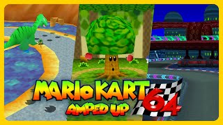 Mario Kart 64 Amped Up  All Tracks Grand Prix v296a [upl. by Aidyl]