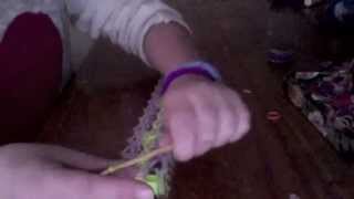 Loom Bands  Easy Beginners Bracelet [upl. by Ettenhoj]