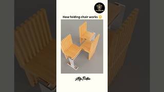 Modern problems  modern solution  How Folding Chairs Work🗿🔥 science architecture carpentry [upl. by Yeslehc]