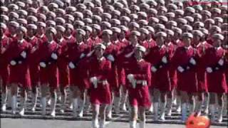 Military Parade Soldier Formations  National Day 2009 in Beijing [upl. by Anialeh160]