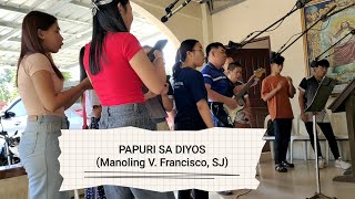 PAPURI SA DIYOS Manoling V Francisco SJ COP Choir cover song [upl. by Roee]