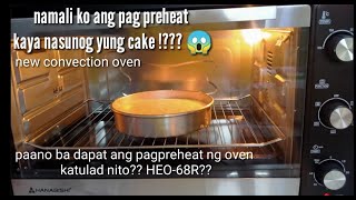 Baking chiffon cake using electric oven  convection oven [upl. by Ayerhs]