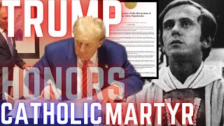 President Trump Honors Beatified Priest Fr Jerzy Popiełuszko on 40th Anniversary of Martyrdom [upl. by Halladba783]