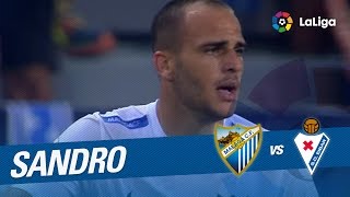 Golazo de Sandro 11 Málaga CF vs SD Eibar [upl. by Lexine791]