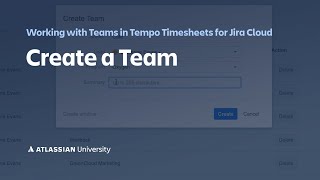 Create a Team in Tempo Timesheets and Tempo Planner [upl. by Aramenta]