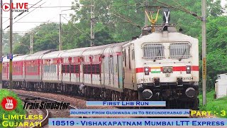 18519  Vishakhapatnam Mumbai Ltt Express  DMR Route  Msts Gameplay  Indian Railways [upl. by Shannan]