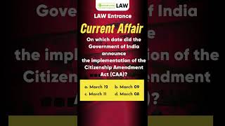 Quiz On Current Affair lawentranceexam [upl. by Rasmussen]