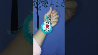 Diy keychain of doremon crochet design beautiful doremon craft crocet [upl. by Letha]