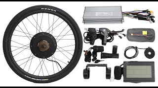 Hallomotor Ebike Conversion kit assembly installation video [upl. by Eeliak]