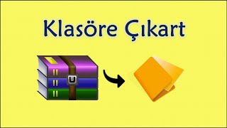 WinRAR Dosya Çıkarma Belirtilen Klasöre Çıkart [upl. by Malan]