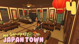 BLOXBURG🌸JAPAN TOWN SERIES  NO GAMEPASS  Part 4 🍵Tea House  ROBLOX [upl. by Ailime622]