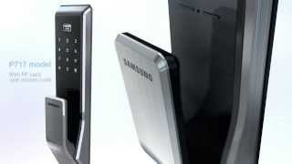 SHSP717  Samsung Smart PUSH PULL Doorlock [upl. by Ennaimaj]