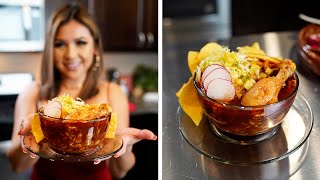 How to Make the BEST RED CHICKEN POZOLE  Pozole Rojo De Pollo [upl. by Brandes]