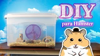 DIY Gaiola para Hamster com Caixa Organizadora [upl. by Ecirbaf]