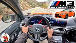 The 2023 BMW M3 Competition xDrive is an M Car Masterpiece POV Drive Review [upl. by Hamrah]