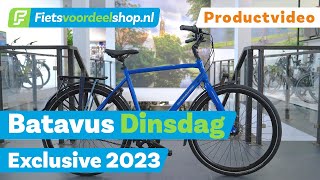 Batavus Dinsdag Exclusive 2023  Fietsvoordeelshopnl Productvideo [upl. by Aenal755]