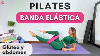 PILATES GLÚTEO Y ABDOMEN CON BANDAS ELÁSTICAS  30 MIN [upl. by Llednahc]