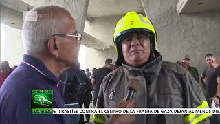 Bomberos en Cuba controlan incendio en edificio Girón en La Habana [upl. by Amalea]