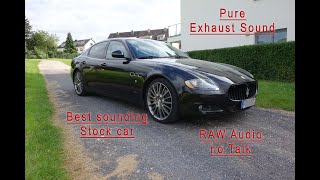 Maserati Quattroporte Sport GTS Tribute Autobahn Exhaust Engine Sound Only Top Speed Highway RAW [upl. by Orms316]