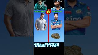 cricket salmankahn Salman Khan vs Rohit Sharma salmankhan rohitsharma cricket bollywoodshorts [upl. by Akaenahs303]