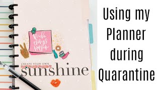 How Im using my Planner during Quarantine  The Happy Planner® Guided Journal Flip Through [upl. by Jaela]