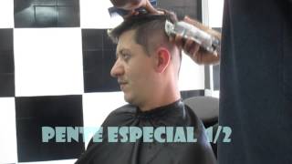 Corte de Cabelo  Disfarçado e Risca Lateral  FeR Barbearia [upl. by Hearsh]