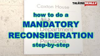 stepbystep guide to PIP mandatory reconsideration  Talking Really Channel [upl. by Ayatan]