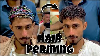 Latest hair perming style for Boys  Straight to Curly hair Perming Tutorial part 21 Smartsalon33 [upl. by Cele]