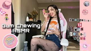 Gum Chewing ASMR w Intense Mouth Sounds Extra Long Nail Tapping Fabric Scratching Rambles [upl. by Sass]