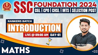 SSC Foundation Batch 2024  SSC Maths  Introduction Class 1  SSC Exam  Maths By Ravinder Sir [upl. by Ellita]