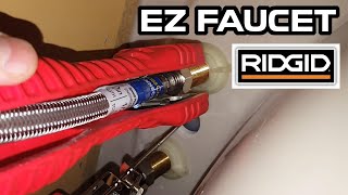 Ridgid Faucet and sink installer tool Demonstration  Easy change faucet tool [upl. by Huda]