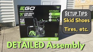 EGO 24in 2Stage Snow Blower  UNBOXING and DETAILED ASSEMBLY  Setup Tips [upl. by Seda]