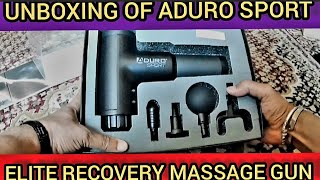 ADURO SPORT ELITE MASSAGE GUN amp ITS FUNCTION unboxing [upl. by Nellaf]