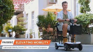 Paiseec D3 Intro The Lightest Mobility Scooter  Folding  Lightweight Mobility Scooter [upl. by Adrahs]