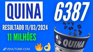 🍀 Resultado Quina 6387 [upl. by Iaverne]