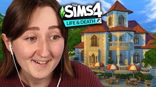 i tried building a restaurant with The Sims 4 Life amp Death [upl. by Divadnahtanoj]