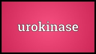 Urokinase Meaning [upl. by Odraode869]