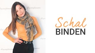 Schal binden  5 einfache Techniken für einen Wollschal  natashagibson [upl. by Seidel]