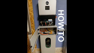 How to setup EG4 6000XP Indoor Wallmount battery and conduit box kit off grid system [upl. by Jovita]