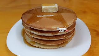 Como hacer hot cakes perfectos faciles y esponjosos con harina normal de trigo [upl. by Carmen612]