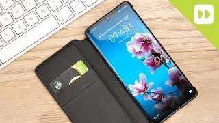 Official Huawei P30 Pro Wallet Cover Review [upl. by Autumn38]