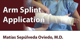 Arm Splint Application [upl. by Sybille]