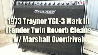 1973 Traynor YGL3 Mark III 212 Tube Combo OVERDRIVE DEMO [upl. by Harland]