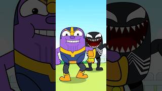 POI POI POI 😂 Pop Robot Encounters Venom and Thanos with Avenger Team [upl. by Teena]